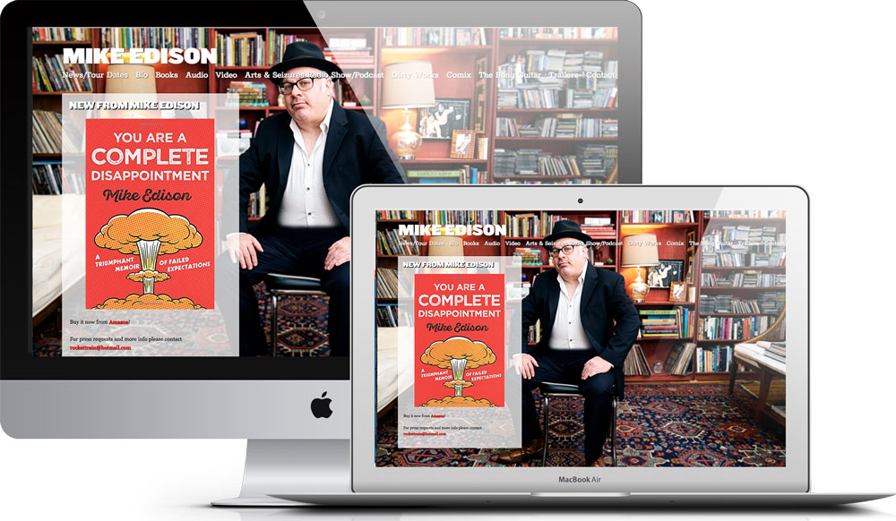 Site for Mike Edison by Happening Interactive